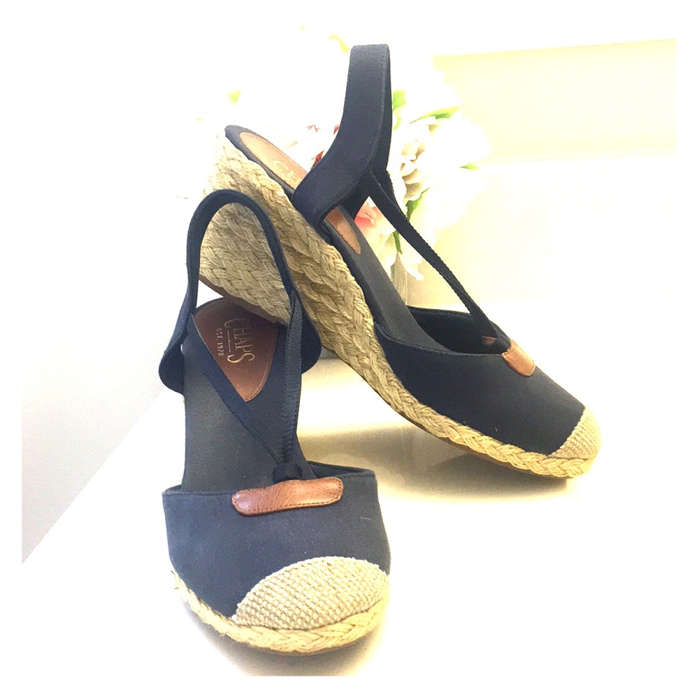 Chaps canvas wedges